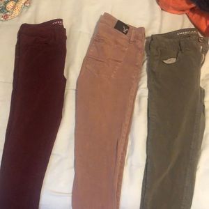 3 American eagle jeans!